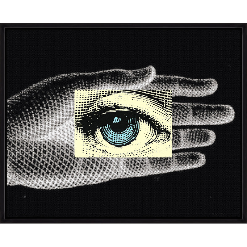 Handeye 3 Print by Jeffrey Goodman, Image Brush Gel