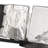 Caisa Glass Semi Flush Mount