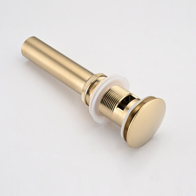 Bathroom Sink Pop-Up Drain With Overflow Vessel Sink,Stainless Steel,One Pieces,