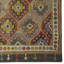 Tapis turc Jajim 6,2 x 11,5 pi rétro, tapis unique en laine tissé à la main