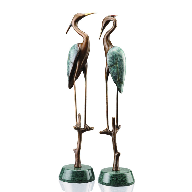 Wetlands Heron Pair Figurine