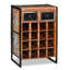 Keagan Solid Wood Wall Mounted Wine Bottle Rack in Multicolour