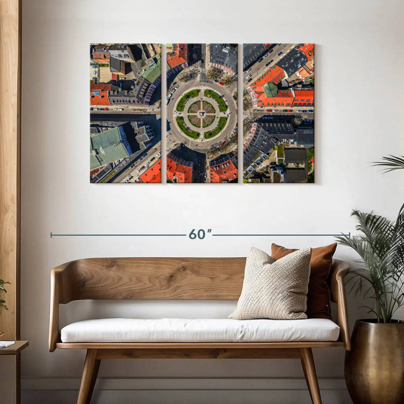 Gartnerplatz Aerial View, 28" H x 45" W