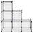 DIY 6 Metal Wire Free Standing Modular Storage Cubes