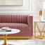 Causeuse en velours Sanguine-689499832