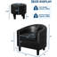 Fauteuil d'appoint avec repose-pieds en similicuir-1527431713