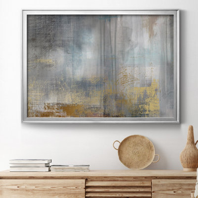 «Misty Sky II», peinture sur toile encadrée