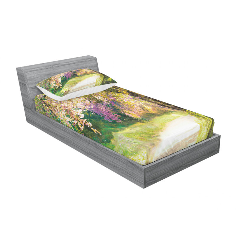 Microfiber Sheet Set, Twin Sheet Set with Fitted Sheet