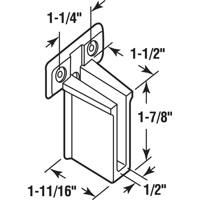 Prime-Line Wire Shelf End Bracket