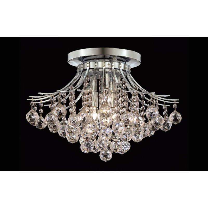 Warlick Flush Mount, Chrome
