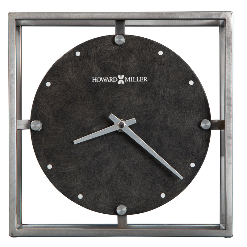Analogue Metal Quartz Movement / Crystal Tabletop Clock in Metal
