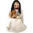 Haunted Hill Farm  42 In. Motion-Activated Lunging Lily the Demonic Zombie Girl by Tekky, Talking Halloween Animatronic for Indoor/Covered Outdoor
