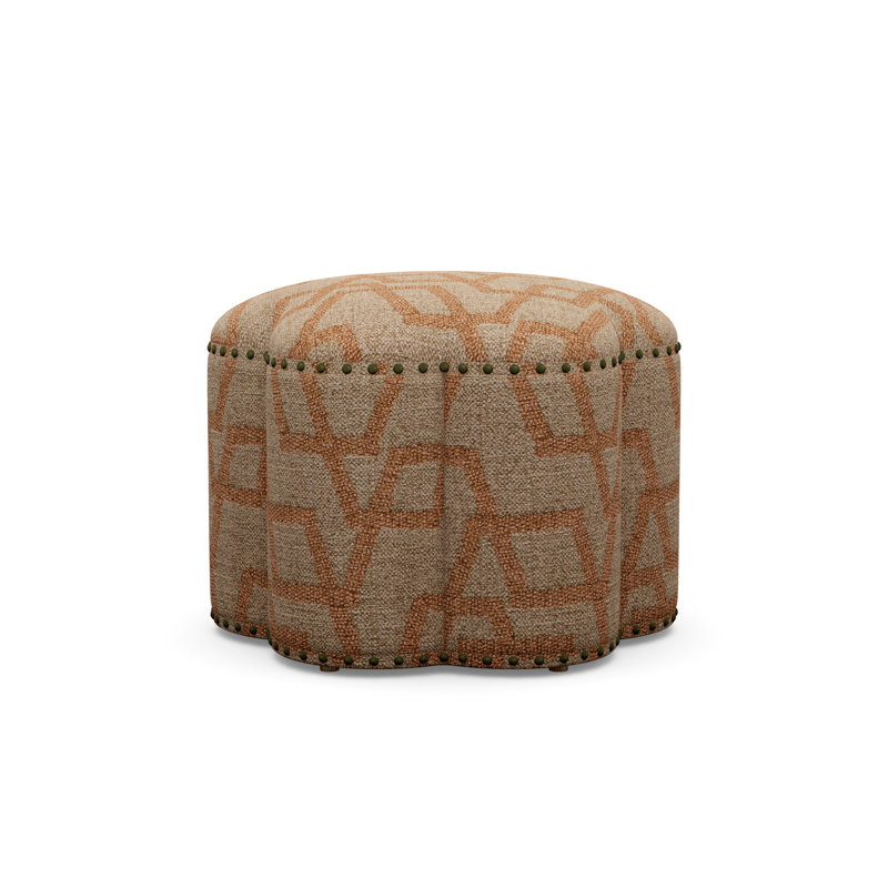 Kate 25" Ottoman, Perky 855472, Antique Brass