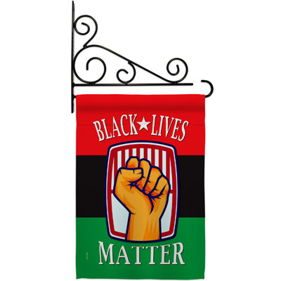 Double Sided 18.5 in. H x 13 in. W Polyester Flag set
