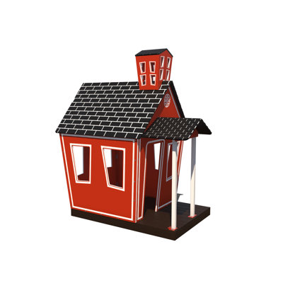 Schoolhouse Retreat 6' x 4' Metal Playhouse