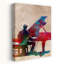 Vibrant Piano Performance Abstract Contemporary Wall Art Print 1 Piece Wrapped Canvas Wall Art-1559519932