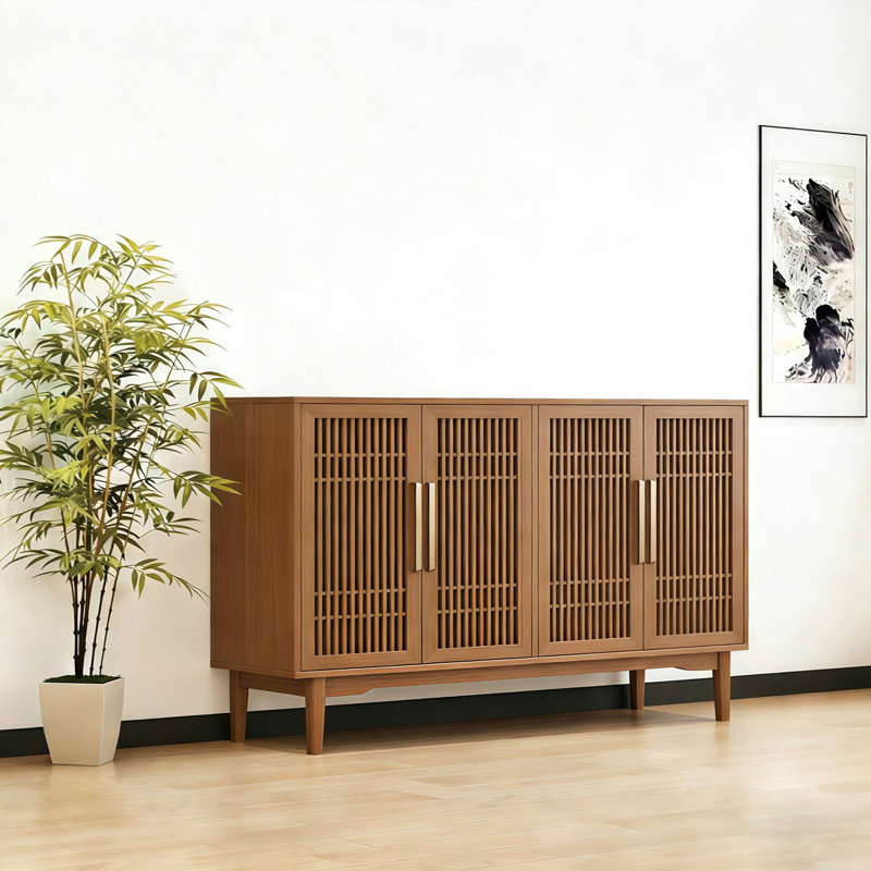 Buffet minimaliste de style chinois, H 35,4 po x l 63 po x P 15,7 po