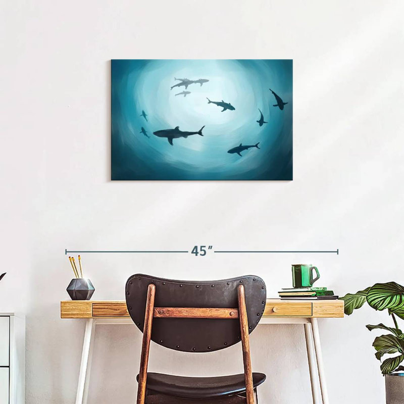 Shark Silhouette, 20" H x 30" W