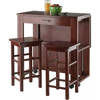  Fremont Space Saver Cocktail Table Set Walnut