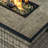 32" Propane Gas Fire Pit Table With Propane Tank Cover 2-Pieces, 50000 BTU Rectangular Steel Fire Pit With Beautiful Wicker Base For Outside Garden-1711540450