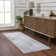 Gaeli Machine Washable Medallion Blue Area Rug