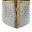 Casque chevalier croisé en métal argenté