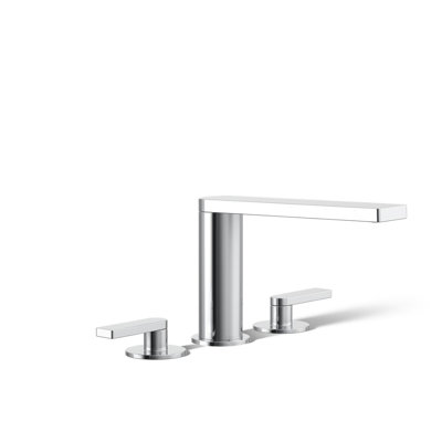 Composed Double Handle Deck Mounted Roman Tub Faucet Trim with Diverter