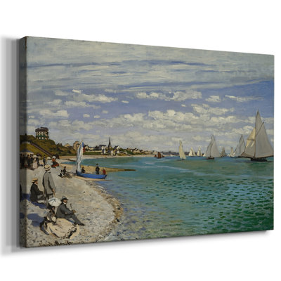 Regatta at Sainte-Adresse-Claude Monet-Gallery Wrapped Canvas-1867