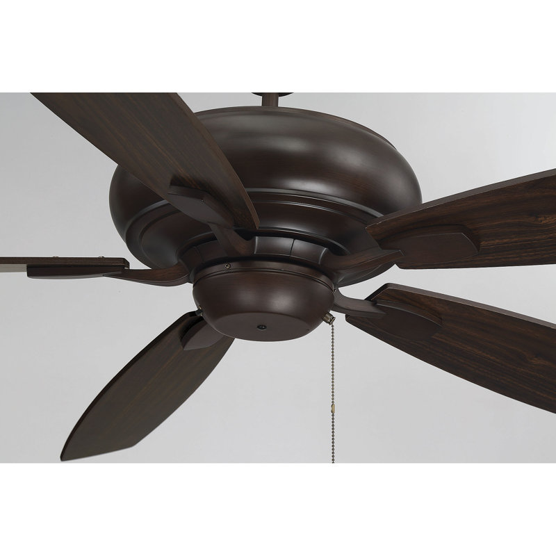 Ventilateur de plafond standard à 5 pales de 68 po avec chaînette Wyman, Espresso