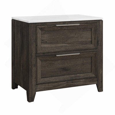 TABLE DE CHEVET MARRON FONCÉ