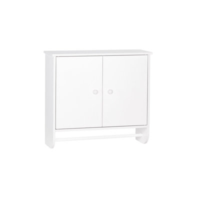 RiverRidge Medford Two-Door Bathroom and Laundry Wall Mount Storage Medicine Cabinet with Adjustable Shelf - White
