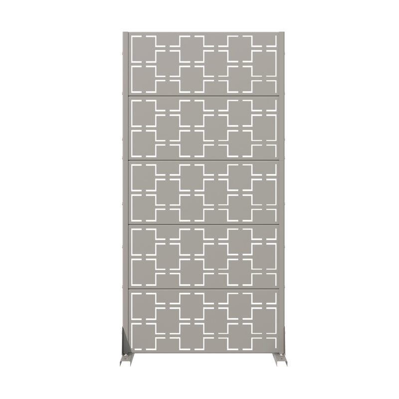 Paravents d'extérieur en métal 60 po x 30 po Wild, 60 po H x 30 po L x 16 po P, Gris