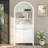 71" Fluted Tall Arched Pantry Cabinet In White, Offering Storage For Kitchen, Living Room, And Dining Adjustable Shelves, Hidden Drawer, Metal Handles Cabinet, Drawer Slides, - Tip Kits-1747099348