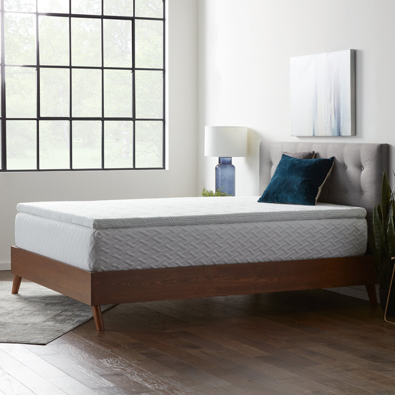 Twin Gel Memory Foam Mattress Topper with Breathable Cover