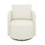 Fauteuil pivotant rembourré de style moderne et confortable en chenille à 360 ° avec coussins décoratifs Modern-2000496009