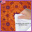 Édredon orange à motif mandala-123325159