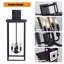 30 po (H) 1 lumière murale d'extérieur noire 4 lumières, appliques murales résistantes aux intempéries pour porche, jardin, patio (sans ampoules)