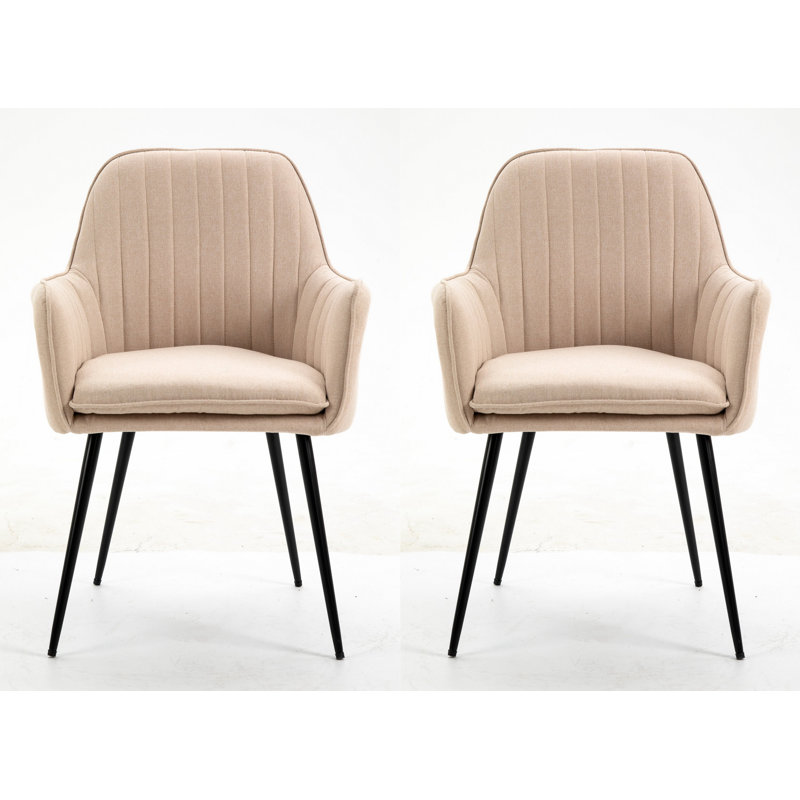 Bendooragh 44cm H Fabric Upholstered Metal Upholstered Back Armchair in Brown
