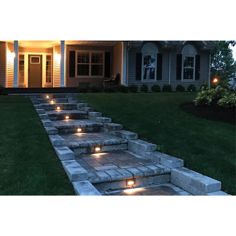 Low Voltage Integrated LED Metal Step Light, Bronze