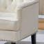 Fauteuil d'appoint rembourré capitonné 2 pièces-993394897