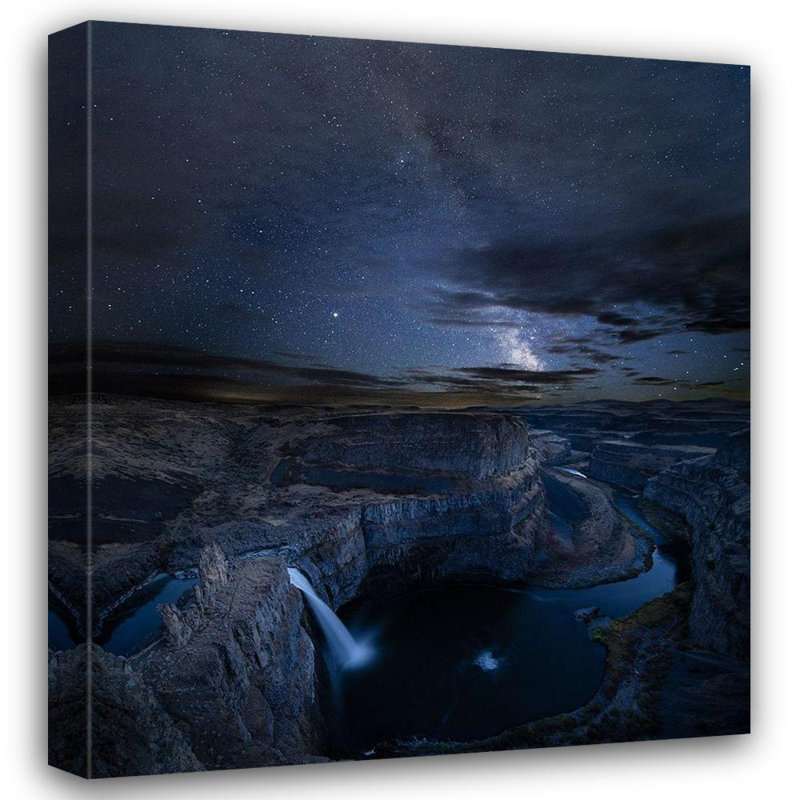 Composite numérique Luhm, Gary Washington State Palouse Falls et Milky Way Palouse Falls State Park, H 41 po x l 36 po