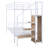 Metal Bunk Bed with Lateral Storage Ladder and Wardrobe-1282638685-1282638683