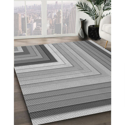 Tapis 100% à motifs lavables à la machine 2989 Pat2092-GRY