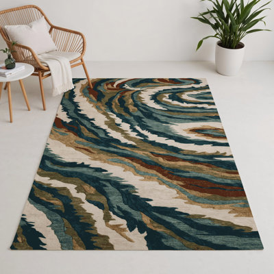 Tapis intérieur et extérieur noir Nature