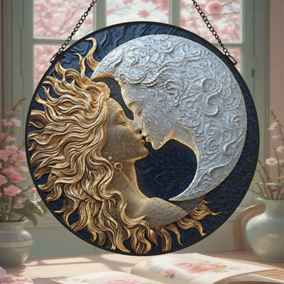 Sun Moon Yin Yang Kissing