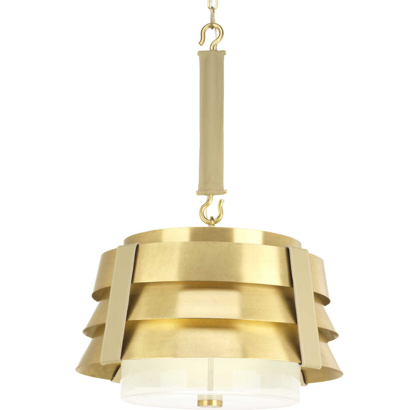 Sandbar 3 - Light Brushed Brass Single Pendant