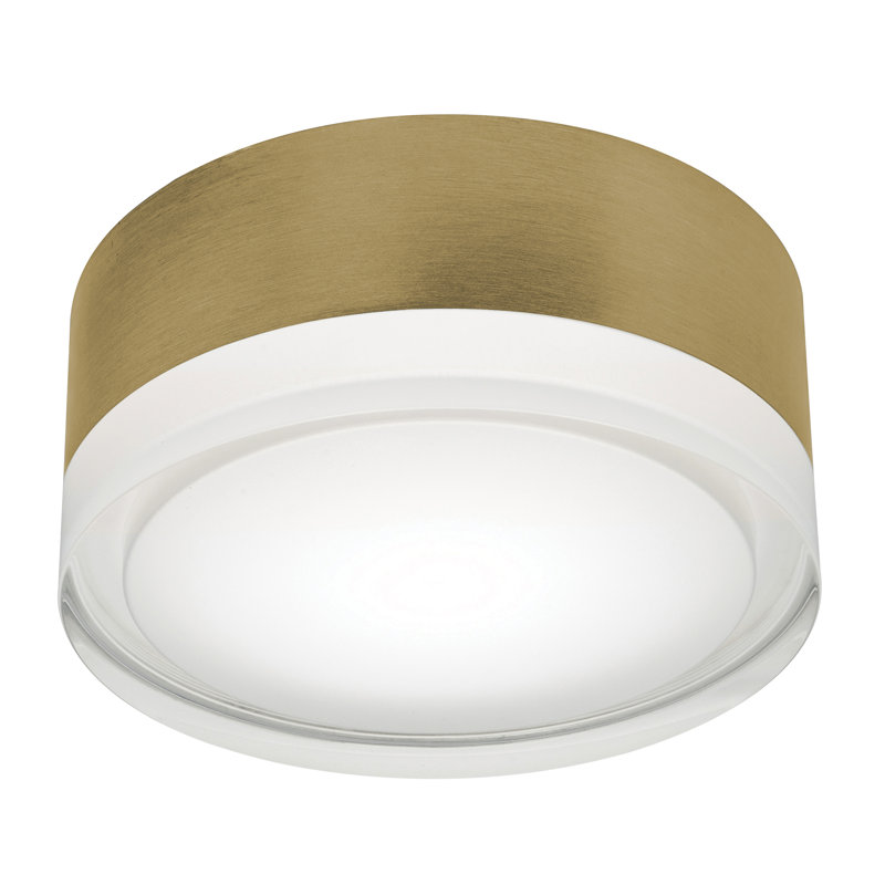 Emma - 6'' LED Flush Mount - Light Antique Brass, Light Antique Brass
