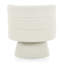 Fauteuil d'appoint 360 pivotant en blanc crème, structure et conception ergonomique confortable pour une utilisation polyvalente, parfait pour le salon