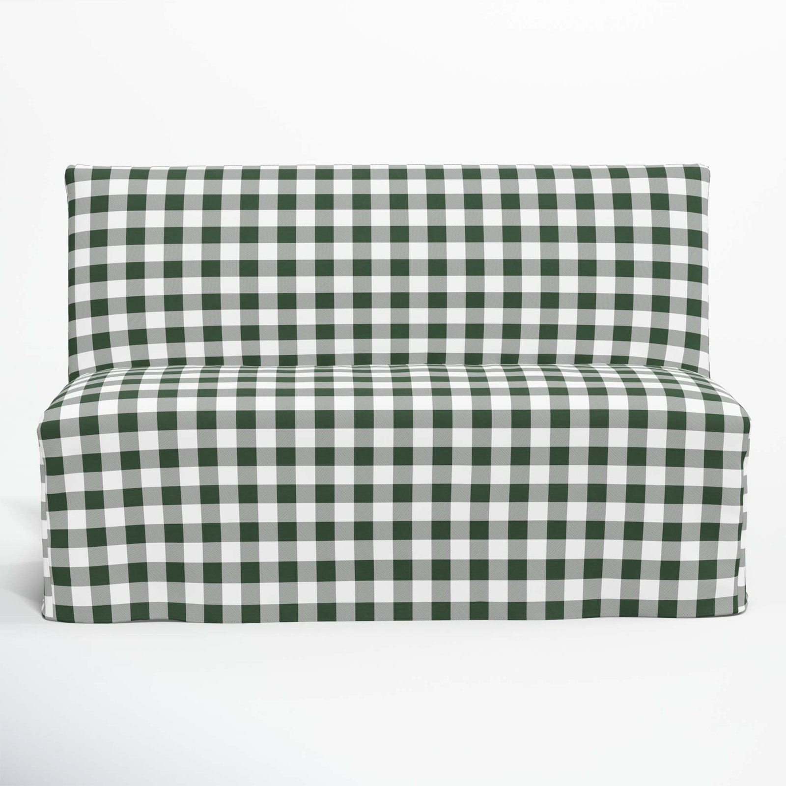 Silvia 57" Dining Bench, Classic Gingham Evergreen