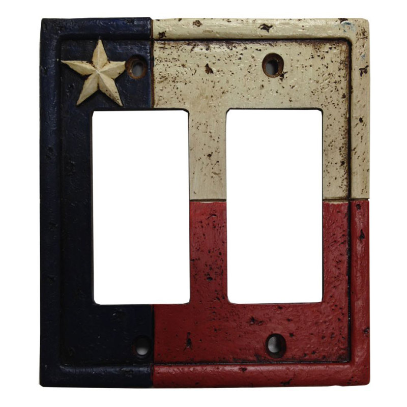 Plaque murale à bascule 2-gang Texas